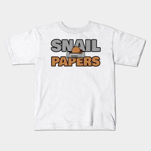 Snail Papers Kids T-Shirt